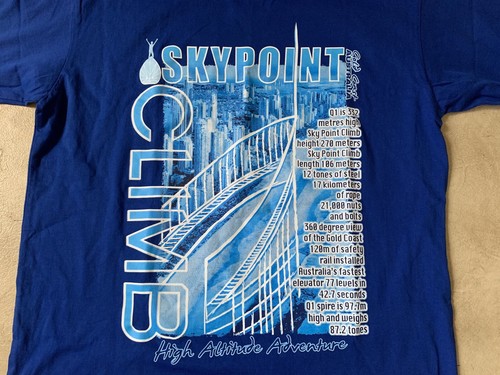 Mens SKYPOINT CLIMB Gold Coast T Shirt Size M Cotton - Picture 5 of 7