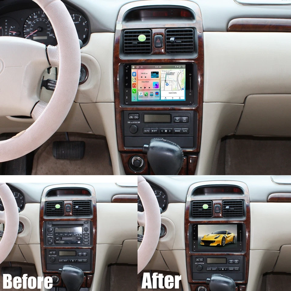 7" For Toyota Solara 1999-2003 Android Apple Carplay Car Stereo Radio GPS Player - Image 3 of 4