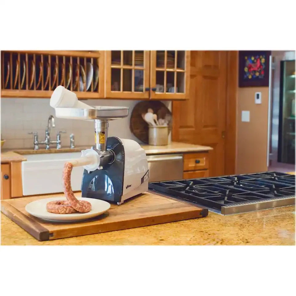 Weston - электрическая мясорубка и начинка для колбасы No8 - белая - Изображение 3 из 4