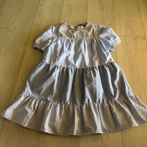 Pomander Place for Tuckernuck. Blue Striped Quinn Dress size M