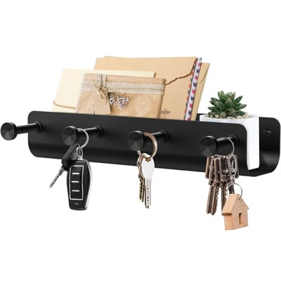 Key Hook Rail 3M Command Decorative Key Rail, 8w X1 1/2d X 1/8h