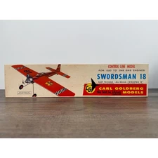 Carl Goldberg Swordsman 18 Line Aerobatic Airplane Model Kit 1960s
