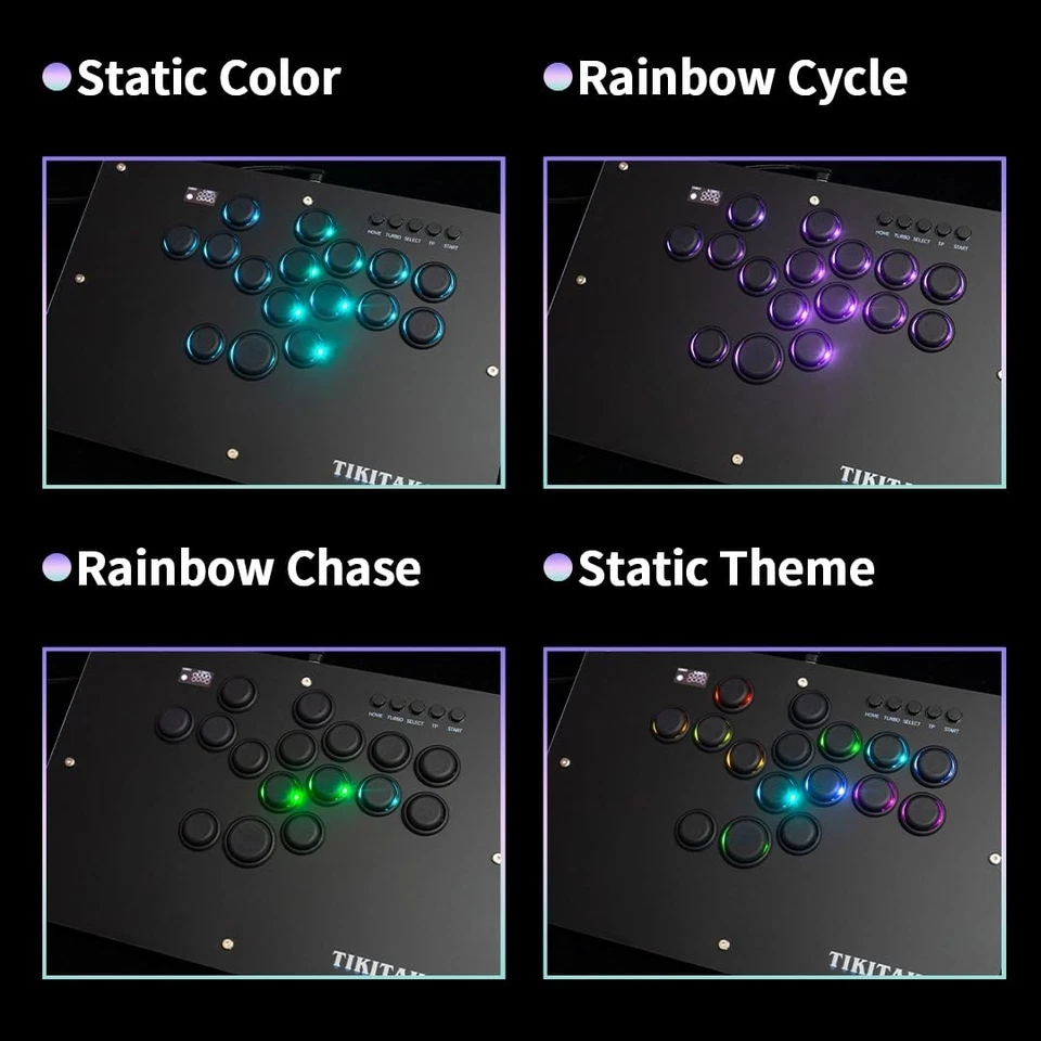 TIKITAKA Deluxe16B Leverless Arcade Stick: Low Latency, Hot-Swap, RGB, 16-Button - Image 4 of 4