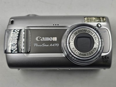 Canon PowerShot A470 7,1 MP Digitalkamera Silber   Überholt