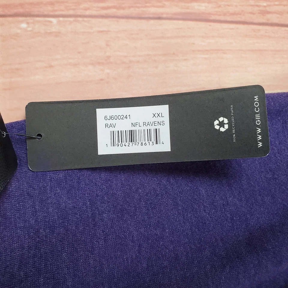 G III 4Her by Carl Banks 运动裤女式 2XL 紫色巴尔的摩乌鸦队 Scrimmage — 第 4/4 张图片