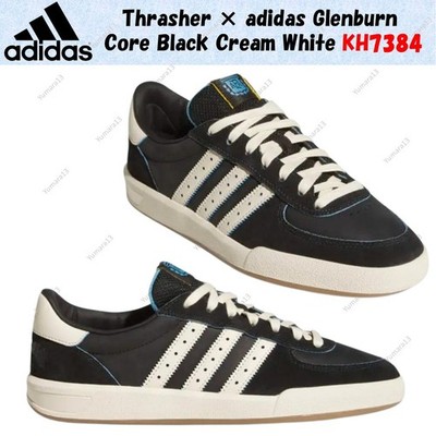 Thrasher × adidas Glenburn Core Black Cream White KH7384 Herren Gr.