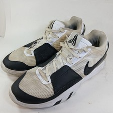 Nike Ja 1 Scratch 2.0 Mens Size 12 Black White Athletic Basketball Shoes Sneaker