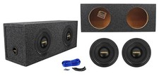  2 Rockville Punisher 10D1 10" 5000w Competition Car Subwoofers Sealed Sub Box