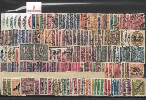 German Reich Large Lot 2 Dienst