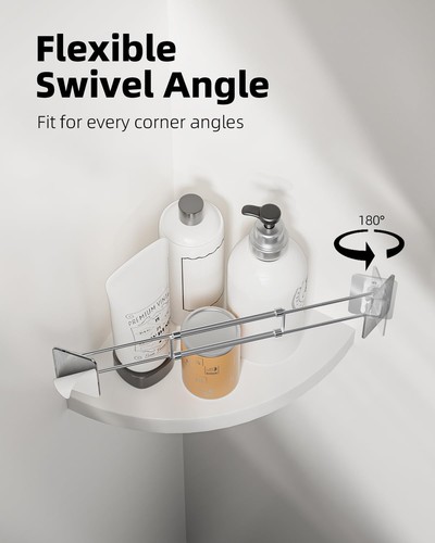 RV Shower Corner Storage Bar, 7.9-13.7 inches Bathroom Travel 2 Pack - Bild 3 von 9