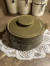 Sheffield Granada Green Round Covered Serving Dish W Lid