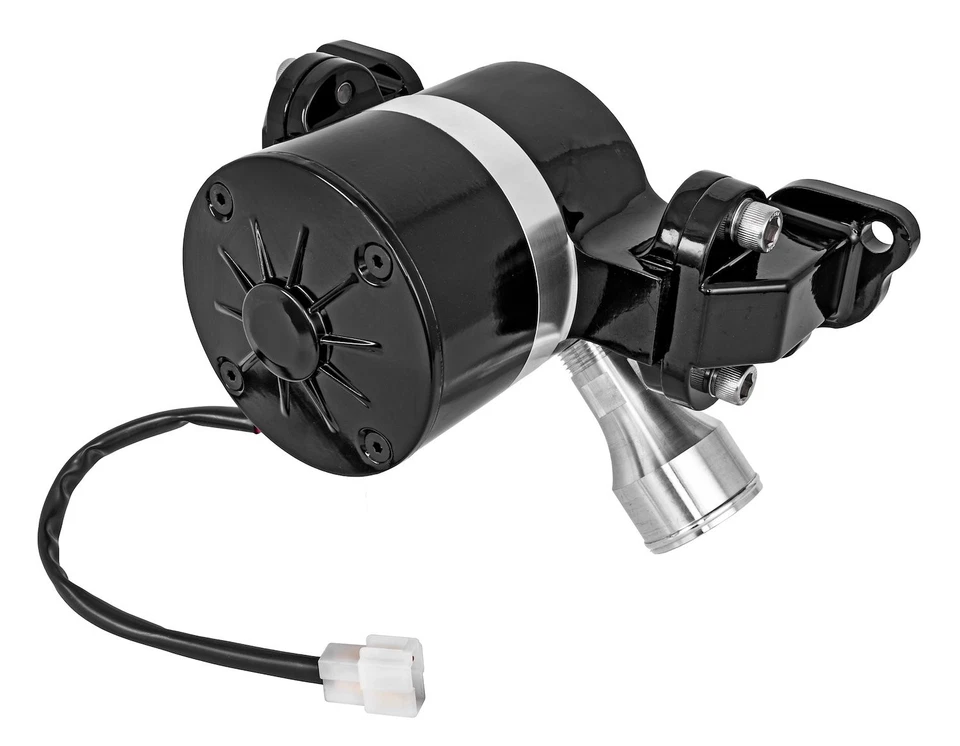 Bomba de agua eléctrica JEGS 50941 Ford 351C 351M 400 35 GPM @ 12 V 6 amperios manguera de entrada Foto 4 de 4