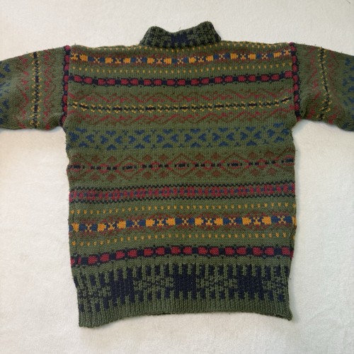 VINTAGE Gap Turtleneck Sweater Women’s Small Aztec Pattern 100% Hand Knit Wool - Picture 10 of 10