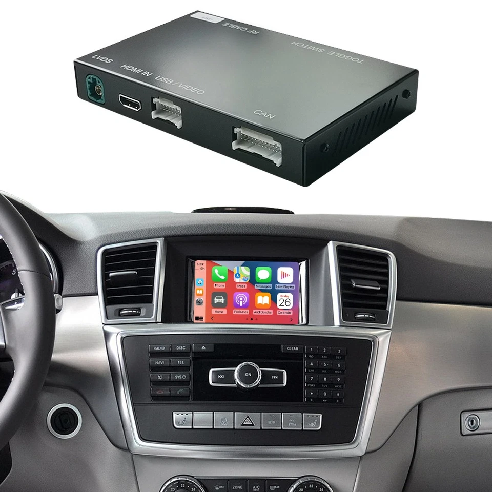 Wireless Carplay Android Auto Kit NTG4.5 For Benz ML W166 GL X166 NTG4.5/4.7 Foto 2 de 4