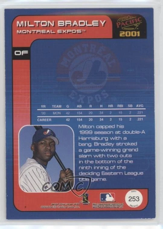 2001 Pacific Milton Bradley #253 - Image 2 of 2