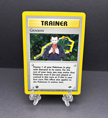 Wizards of the Coast Giovanni 18/132 Gym Challenge 1st Ed Holo Rare ENG 2000