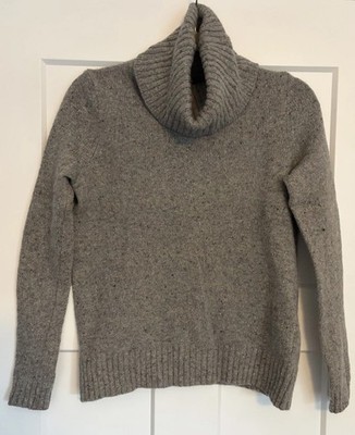 J.Crew Factory Gray Wool Turtleneck Sweater- Size Small- Good Condition