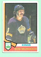 (1) BOB MURDOCH 1974-75 TOPPS  # 194 KINGS ROOKIE VG CARD (M5799). rookie card picture