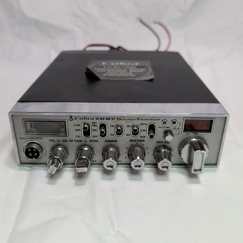 COBRA 29 WX NW ST SoundTracker NightWatch No Microphone Untested