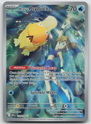 Misty's Psyduck Illustration Rare SV10: Destined Rivals 193/182 NM