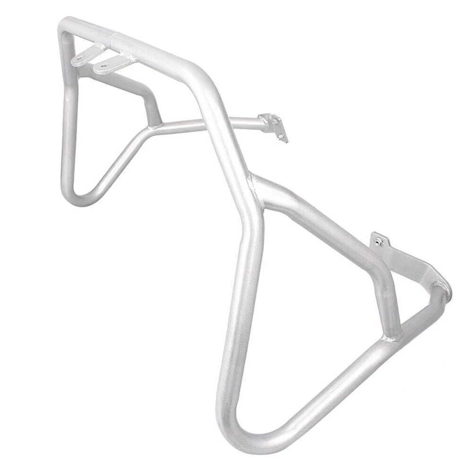 Barras de choque superiores de acero protectores de motor para BMW F800GS ADV 2014-2018 15 2016 plateadas Foto 3 de 4