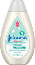 Johnson'S Cottontouch Newborn Baby Body Wash  Shampoo, Gentle  Tear-Free, Made