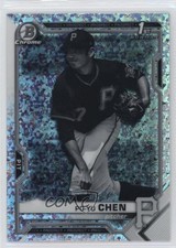 2021 Bowman Chrome Black & White Mini-Diamond Refractor Po-Yu Chen #BCP-223 12yh