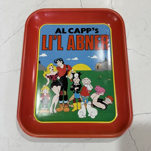 Vintage 1990 Li'l Abner Metall Werbetablett von Al Capp
