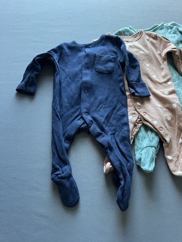 Neugeborenes Baby Jungen Kleidungspaket 0-3 Monate erste Größe Outfit Bodys 5 Teile - Bild 5 von 9