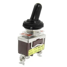 15A/250VAC on-on 2 Position SPDT 1P2T Latching Toggle Switch with Waterproof Cap