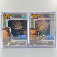 Funko Pop Nico Robin 2179 Franky 2180 Bronze One Piece Figure Protector Case