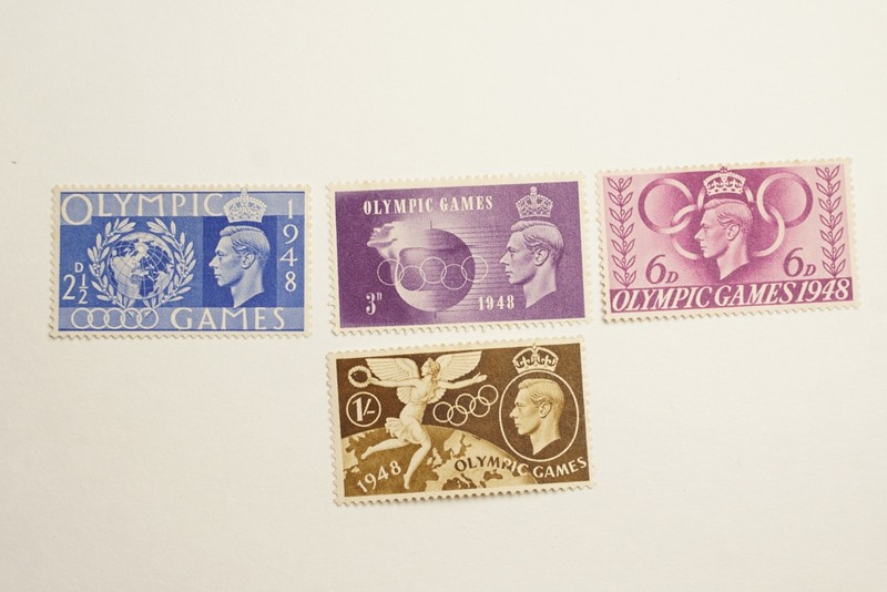 GB 1948 Olympic Games Stamp Set King George VI London Olympics Mint Unused