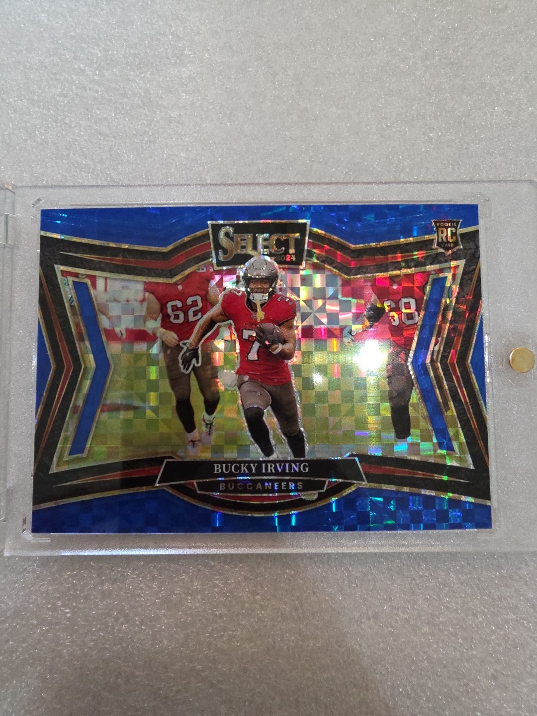 2024 Panini Select - Field Level Bucky Irving #442 Blue Prizm /75 (RC)