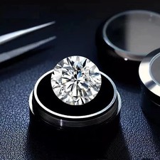 Certified 3.01 Ct Lab-Grown CVD DiamondLoose D VVS1 Clarity Round Cut STONE