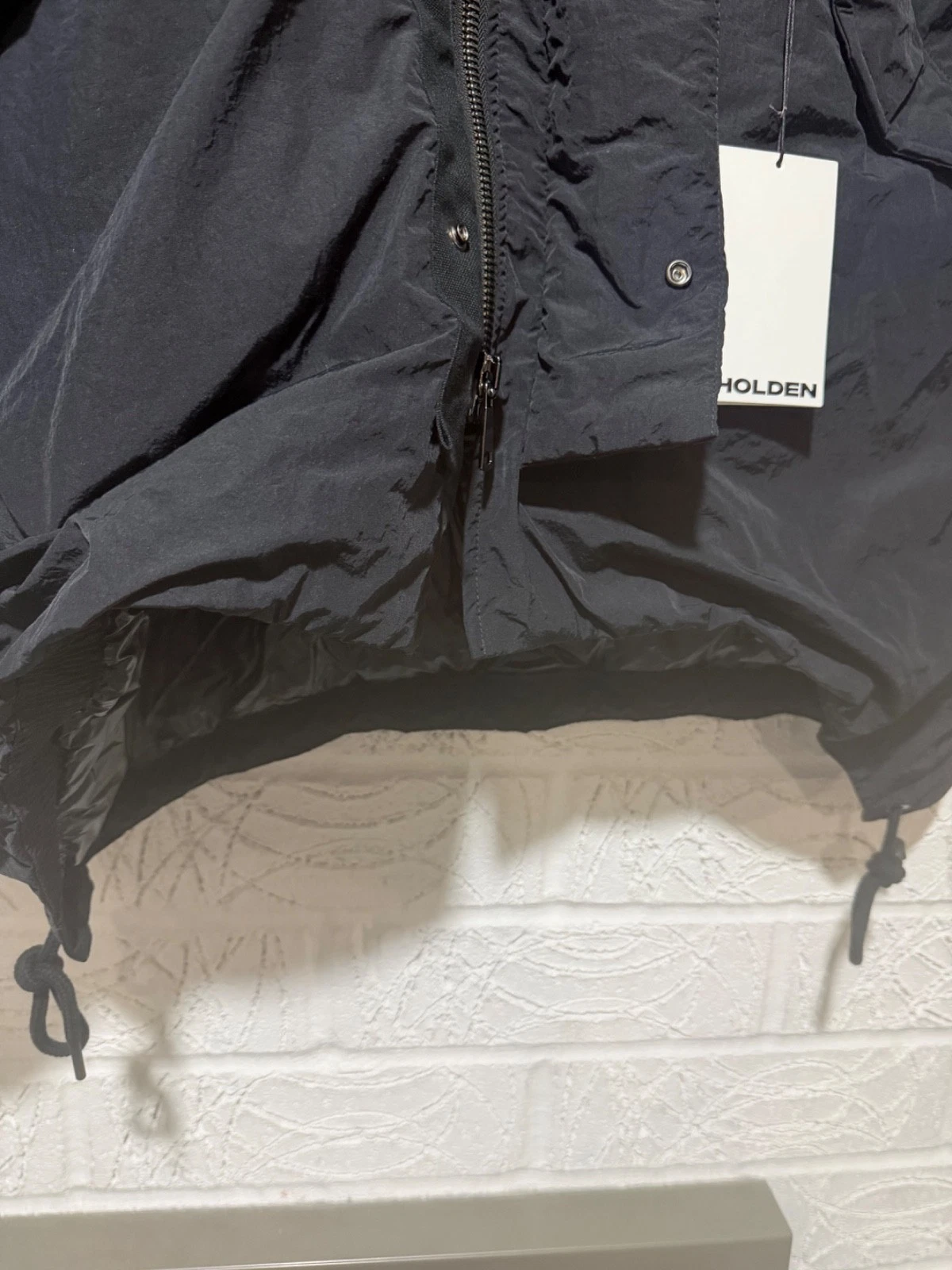 Holden Mens Long Down Parka Black Jacket Size XL - product detail image 4