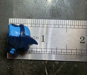 Ninjago Dark Blue LEGO Minifigure Headgear Mask Wolf Azure Eyes Teeth Part #4919