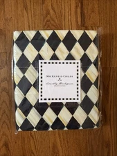 Mackenzie-Childs Courtly Harlequin Shower Curtain 72x72 New On Package Retired