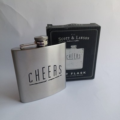 Flachmann Scott & Lawson Cheers Paladone Products Ltd - festliche Nächte trinken
