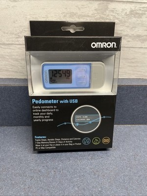 Omron HJ-322U Blue Tri-Axis Digital Pedometer Walking Fitness Step Counter Track
