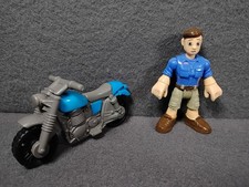 Fisher Price Imaginext Jurassic World Camp Cretaceous Ben w/Motorcycle