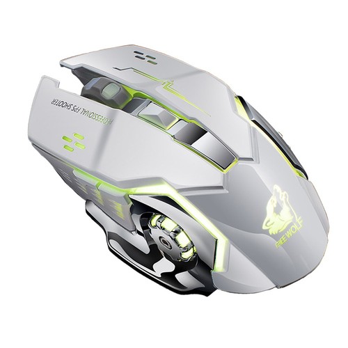 Rechargeable X8 Wireless Game Mouse Silent Led Backlit Usb 1800Dpi Optical GDB - Picture 12 of 12