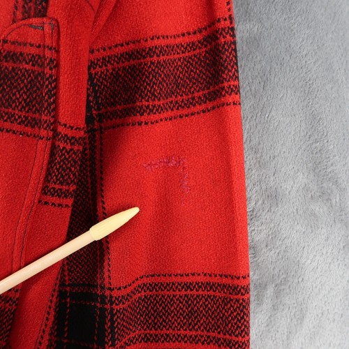 Vintage 50s Filson Union Made Buffalo Plaid Mackinaw Wool Coat Jacket D Pockets - Picture 19 of 22