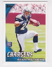 2010 Topps Football SP Retail Ryan Mathews RC Photo Variation Insert #403
