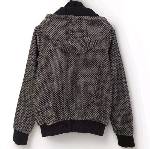Vintage Y2K RIP CURL Womens Knit Fleece Lined Zip Surf Hoodie Jacket - Size 10 - Picture 4 of 5