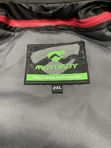 MOTOBOY JACKET 2XL motorcycle racing moto Black padded full zipper motosport - Picture 9 of 15