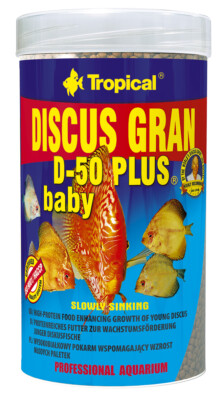 Tropical Discus Gran D-50 Plus BABY- Fischfutter Granulat Diskusfutter 250ml