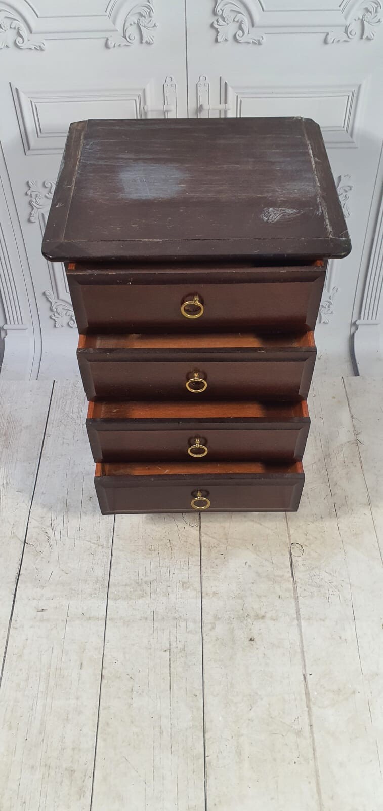 STAG MINSTREL BEDSIDE TABLE SMALL CHEST OF DRAWERS eBay