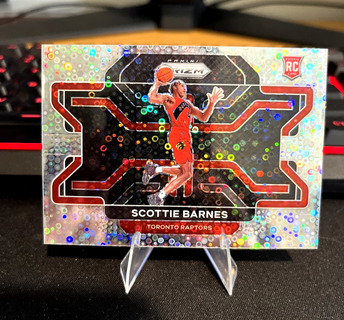 2021-22 Scottie Barnes RC #320 Panini Prizm Rookie Variations Fast Break Prizm