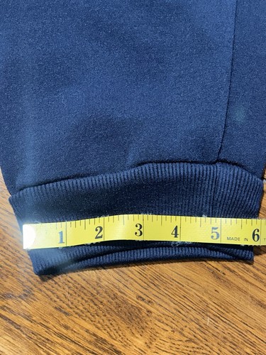 Boston Trail Men's Size 3XL Navy Blu Fleece Pocketed Drawstring Jogger Pants NWT - Picture 2 of 5