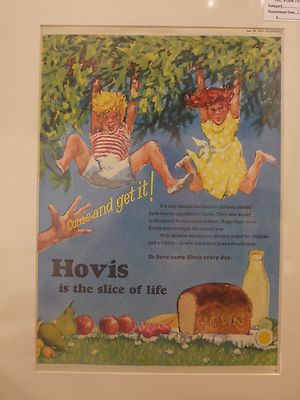 Original 1956 Vintage Food Bakery Passepartout Werbung Hovis Brot ist das Stück des Lebens